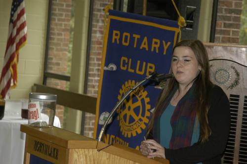 Pegge Savage our GRSP Studen shares her experiences with the Northlake Club.JPG