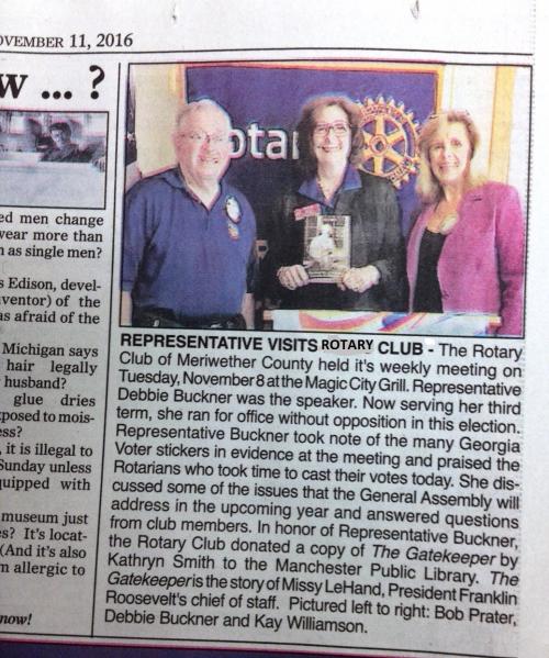 State Representative Debbie Buckner Visits Rotary Club.jpg