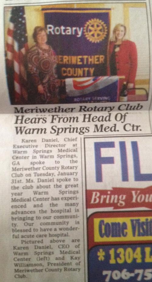 Karen Daniel Warm Spring Med Center January 31 2017.jpg