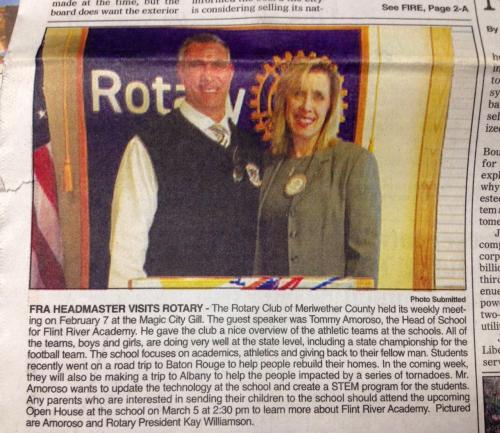 Tommy Amoroso, Head of School at Flint River Academy Speaks to Rotary Club on Feb 7 2017.jpg